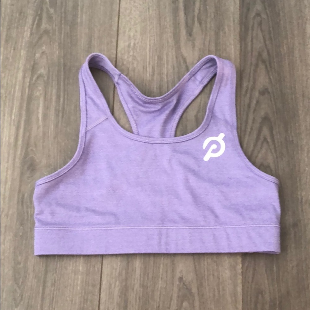 Peloton sports bra purple